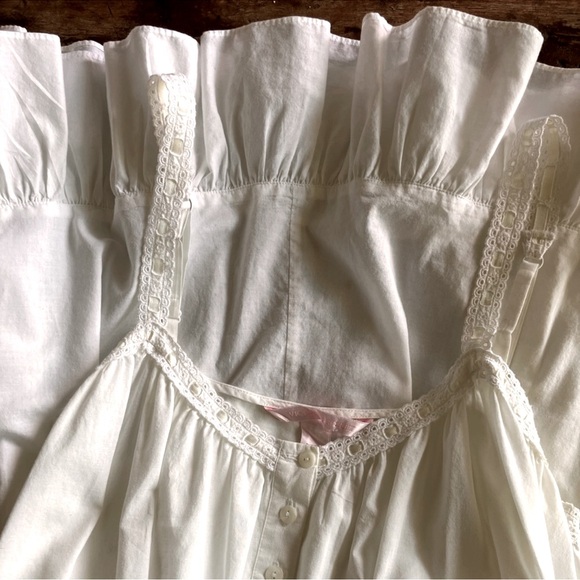 Vintage Y2K Victoria’s Secret Cotton Maxi Nightgown 90’s Canterbury Collection - Picture 4 of 13